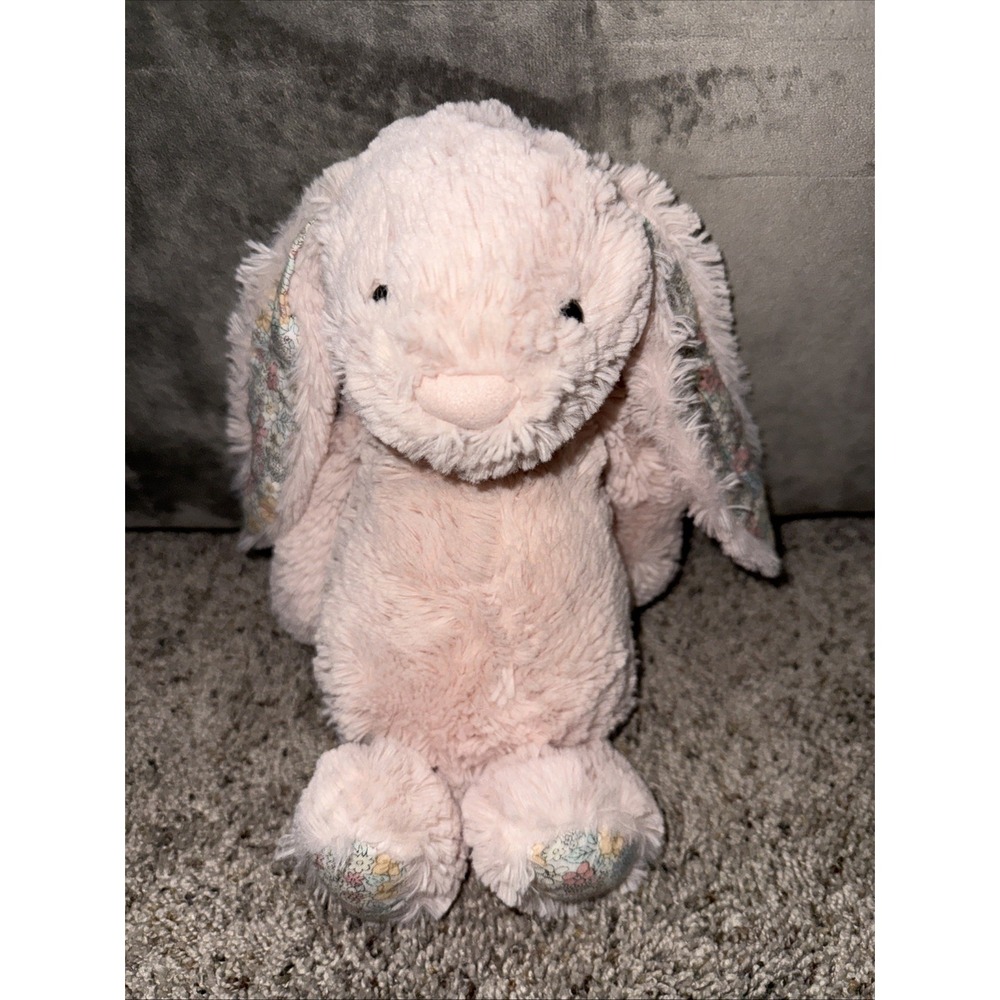 Jellycat Blossom Blush Bunny Medium 12" Soft Floral Plush Toy RETIRED